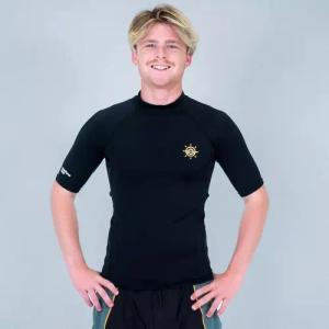 Surfen Sportbikini Oberteil - Lycra Polypro, schwarz