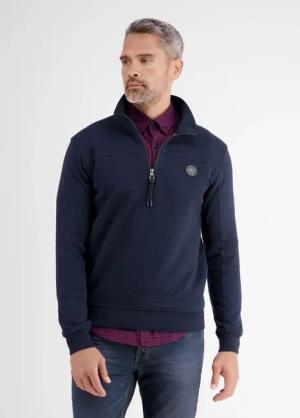 Sweat-Troyer mit dezentem Nadel-Steppmuster - Classic Navy