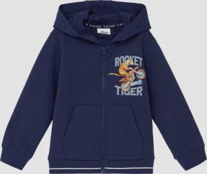 Sweatjacke aus Interlockjersey mit Frontprint