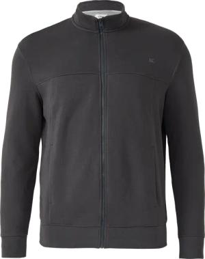 Sweatjacke mit Stehkragen und Label-Print