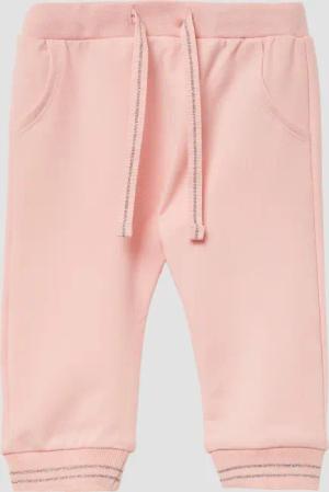 Sweatpants aus Baumwollmix mit Glitzerdetails