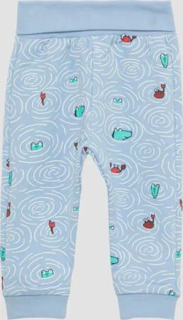 Sweatpants mit All-over-Print und Umschlagbund