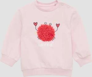 Sweatshirt aus Baumwollmix mit Chiffon-Applikation