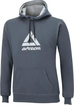 Sweatshirt Crew Team mit Kapuze Dunkelgrau