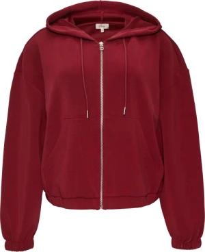 Sweatshirt-Jacke aus Scuba im Relaxed Fit