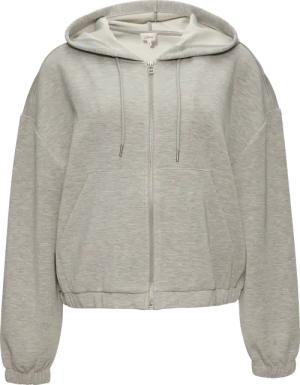 Sweatshirt-Jacke aus Scuba im Relaxed Fit