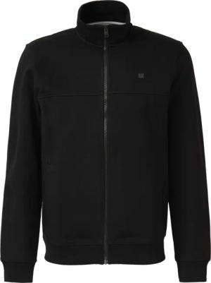 Sweatshirt-Jacke mit Stehkragen und Eingrifftaschen