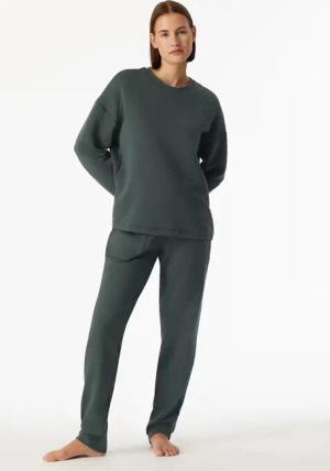 Sweatshirt Jersey-Quiltstoff und Sweatware dunkelgrün - Mix+Relax 38