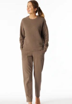 Sweatshirt Jersey-Quiltstoff und Sweatware nougat - Mix+Relax 34