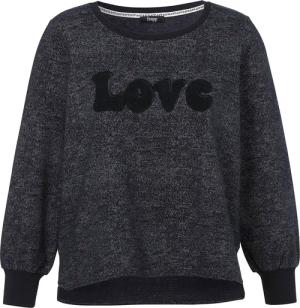Sweatshirt mit Flock-Print Love
