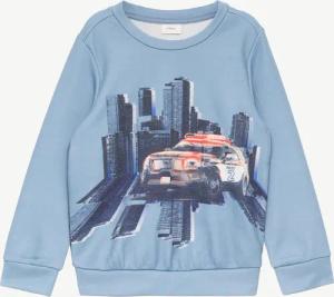 Sweatshirt mit Print und Rippbündchen