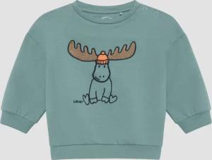 Sweatshirt mit Print und Stickerei