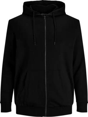 Sweatshirt mit Reißverschluss und Kapuze in großen Größen Jack & Jones Basic Noir