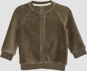 Sweatshirtjacke in Cordoptik