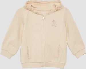 Sweatshirtjacke mit Kapuze und Spitzen-Detail