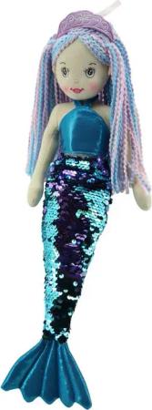 Sweety-Toys Meerjungfrauenpuppe Sweety Toys 11902 Stoffpuppe Meerjungfrau Prinzessin 45 cm türkis