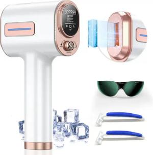 SWGOTA IPL-Haarentferner IPL Geräte Haarentfernung mit Kühlfunktion mit 999.999 Lichtimpulsen, 999.999 Lichtimpulse, 9 Energiestufen,Laser Haarentfernung Zuhause für Arm Bikinizone Körper