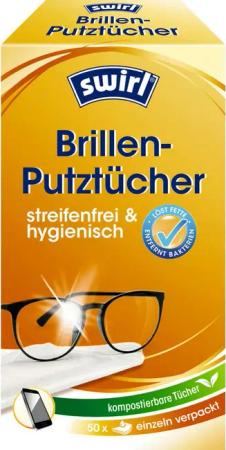 Swirl Haushaltsschere Swirl Brillen-Putztücher 50 Stück