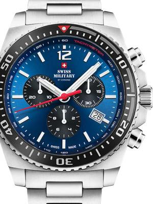 Swiss Military SM34093.02 Sport Chronograph Herrenuhr 45mm 10ATM