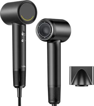 Sytifro Haartrockner Super föhn, 130000 RPM High-Speed Ionen Haartrockner, 1600,00 W, föhn mit Rotierender Magnetdüse, Geräuscharm