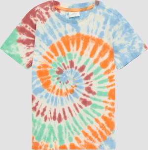 T-Shirt aus Baumwolle mit Batikeffekt