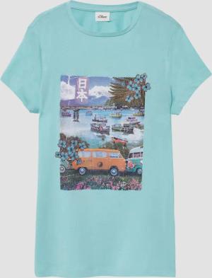 T-Shirt aus Baumwolle mit Fotoprint