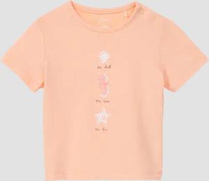 T-Shirt aus Baumwolle mit Glitzerprint