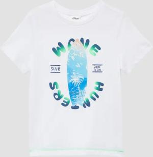 T-Shirt aus Baumwolle mit gummiertem Frontprint