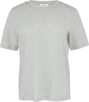 T-Shirt aus Baumwolle mit Schmucksteinen