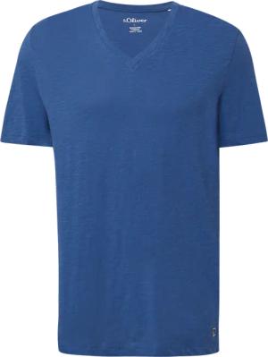 T-Shirt aus Baumwolle mit V-Ausschnitt