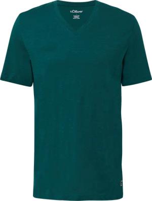 T-Shirt aus Baumwolle mit V-Ausschnitt