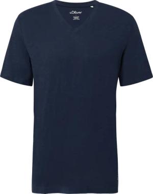 T-Shirt aus Baumwolle mit V-Ausschnitt