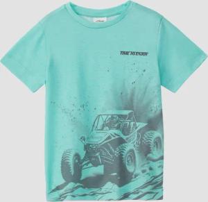 T-Shirt aus Baumwollmix mit Frontprint