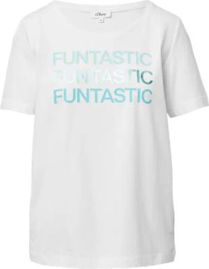 T-Shirt aus Baumwollstretch mit Print