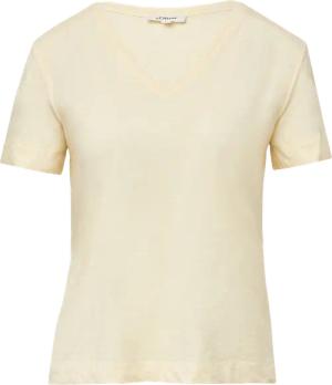 T-Shirt aus Flammgarn mit V-Ausschnitt