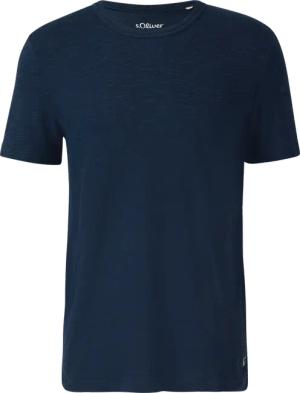 T-Shirt aus Heavy Jersey mit Flammgarnstruktur