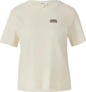 T-Shirt aus Interlockjersey mit kleinem Patch