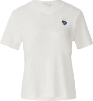 T-Shirt aus Interlockjersey mit kleinem Patch