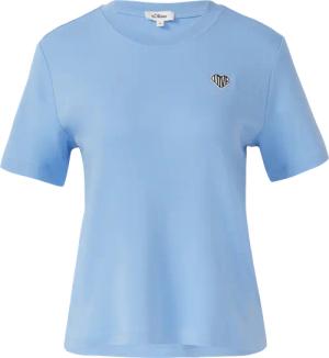 T-Shirt aus Interlockjersey mit kleinem Patch