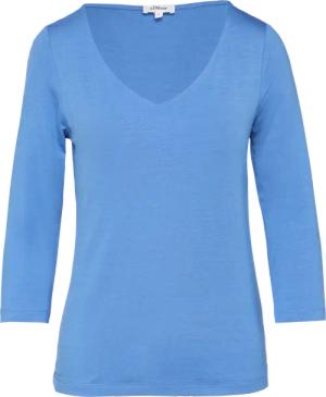 T-Shirt aus Lyocell im Slim Fit mit 3/4-Ärmeln