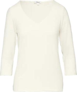 T-Shirt aus Lyocell im Slim Fit mit 3/4-Ärmeln