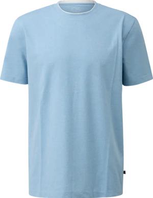 T-Shirt aus Melange-Jersey mit Layering-Detail