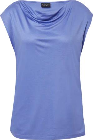 T-Shirt aus Viskose mit Wasserfall-Ausschnitt