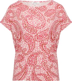 T-Shirt aus Viskosemix mit überschnittenen Schultern