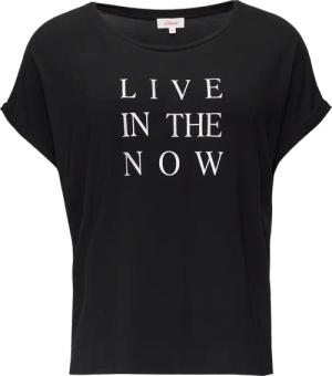 T-Shirt aus Viskosestretch mit Frontprint