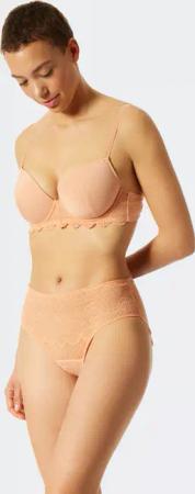 T-Shirt BH mit Schale und Bügeln Spitze pfirsich - Feminine Lace 80B