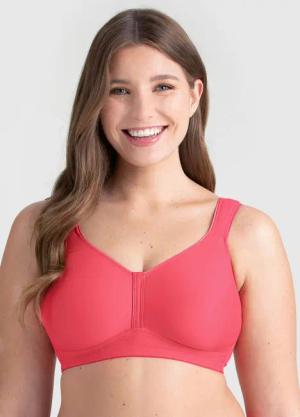 T-Shirt-BH ohne Bügel - koralle - Gr. 105 C von Goldner Fashion