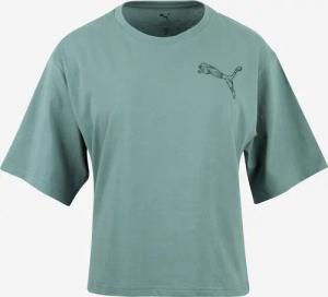 T-Shirt Damen kurz Baumwolle - grün