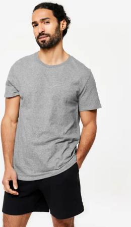 T-Shirt Herren Baumwolle - 100 Sportee grau