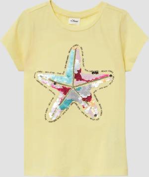 T-Shirt im A-Shape mit Wendepailletten